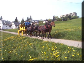 Fahrt mit der originalen Postkutsche