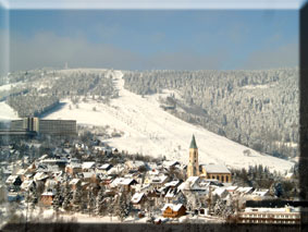 Skihang am kleinen Fichtelberg